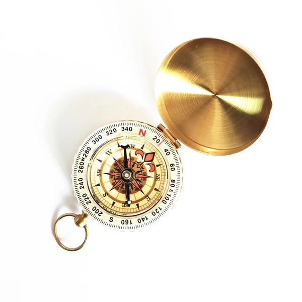 Luminous Flap Pocket Watch Style Camping Compass