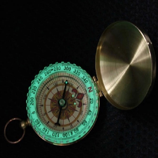 Luminous Flap Pocket Watch Style Camping Compass