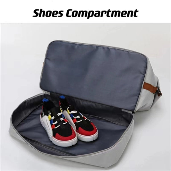 Sports Gym Bag With Wet Pocket & Shoes Compartment