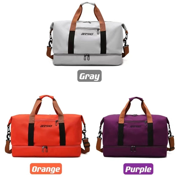 Sports Gym Bag With Wet Pocket & Shoes Compartment