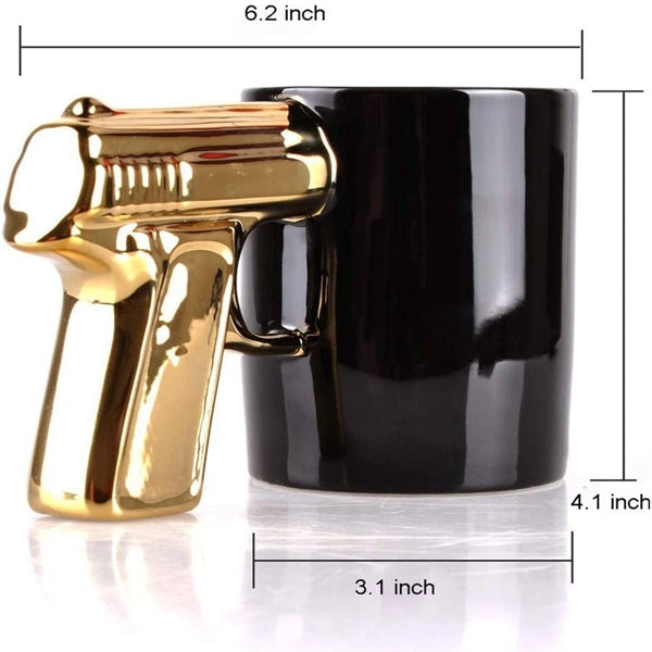 3D Pistol Ceramic Coffee Beer Mug