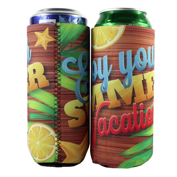 Collapsible 16 oz. Tall Boy Foam Can Cooler Beverage Holder