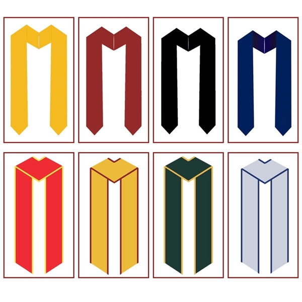 Full Color Graduation Stoles