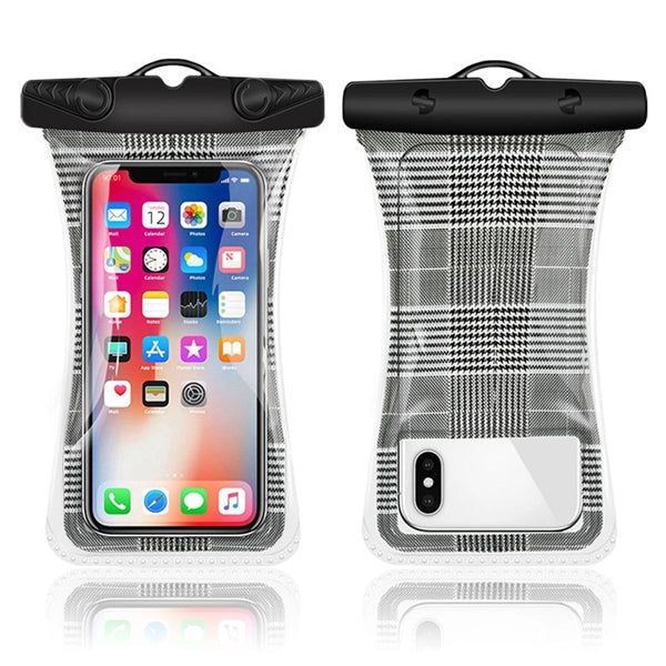 Floating Airbag Waterproof Phone Pouch IPX8 Leopard Dry Bags