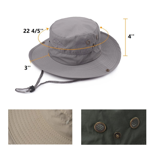 Outdoor Fishing Wide Brim Sun Bucket Hat