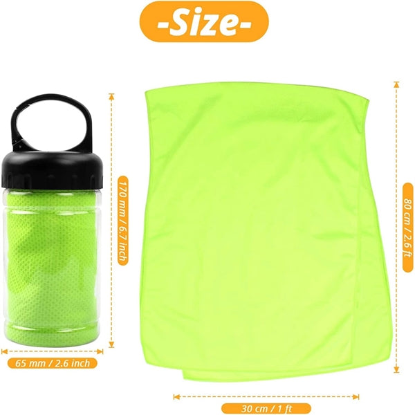 Microfiber Cooling Towel With Carry Bottle