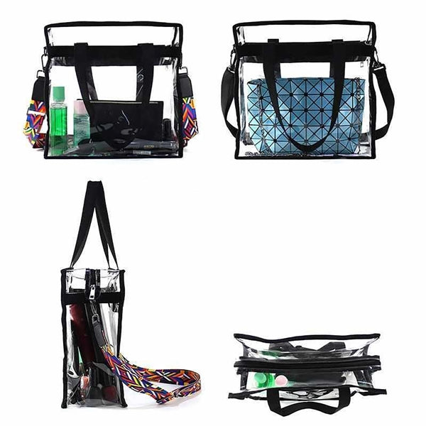 Clear Tote Bag With Zipper Closure