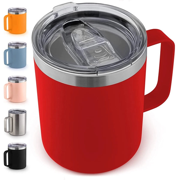 12 Oz Insulated Coffee Mug With Lid