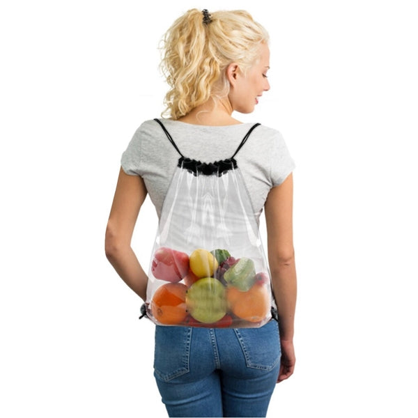 Clear Drawstring Bag