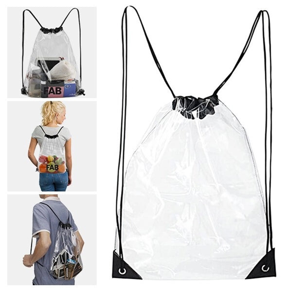 Clear Drawstring Bag