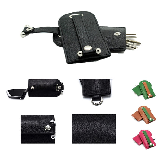 Genuine Leather Car Faraday Bag For Key Fob