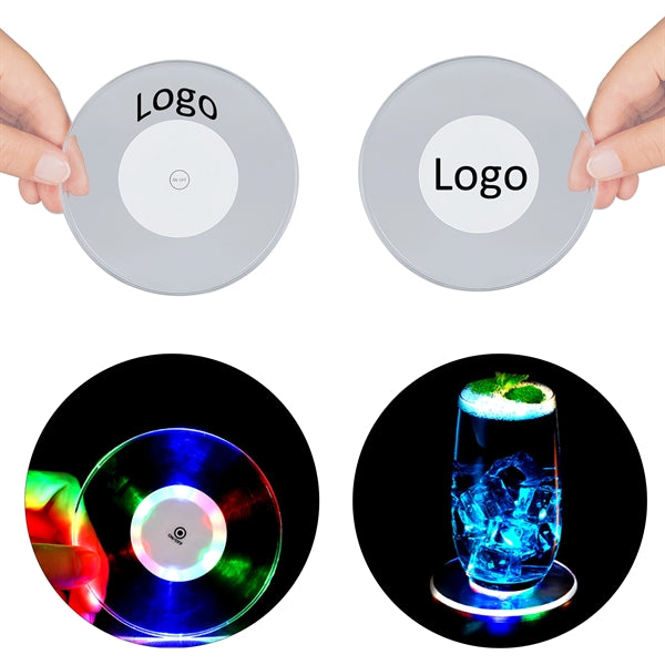 LED Flash Light Up Bar Coaster