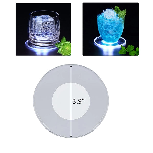 LED Flash Light Up Bar Coaster