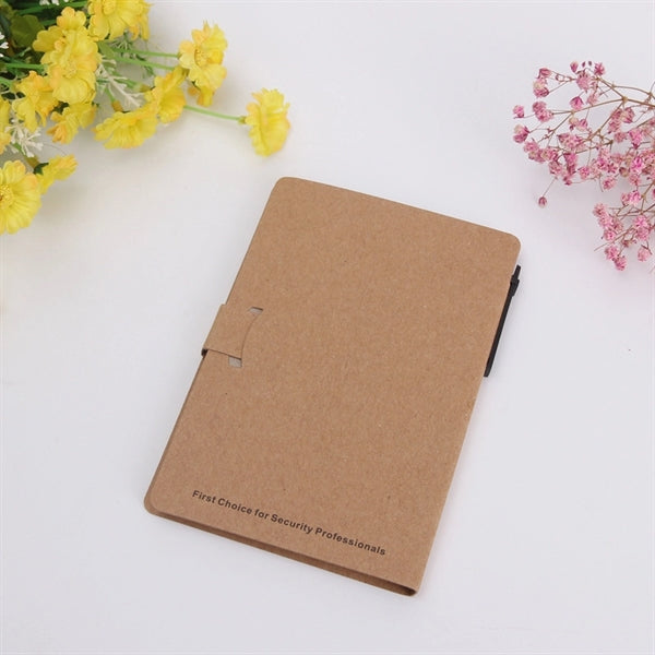 Snap Notebook With Pen & Sticky Notes