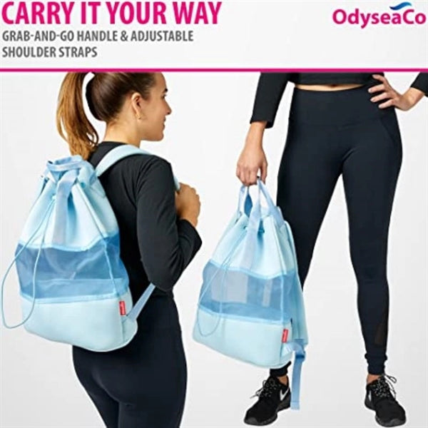 Large Capacity Beach Drawstring Backpack