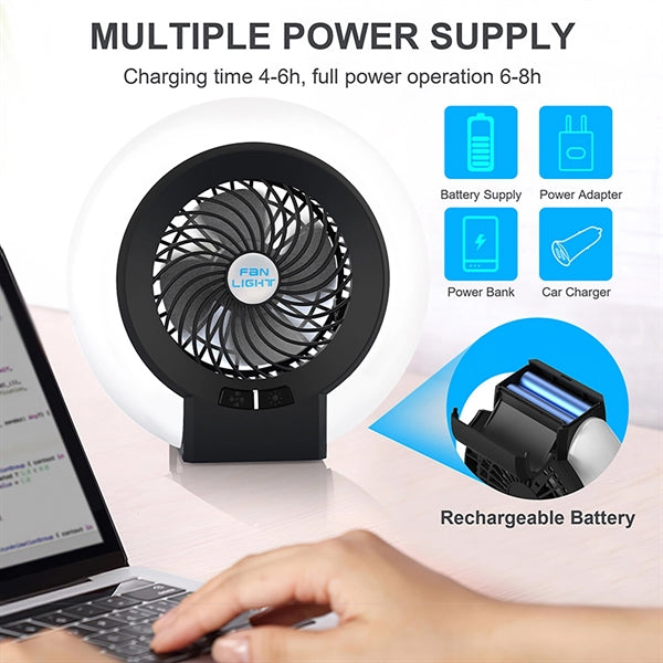 Camping Fan With Night Light