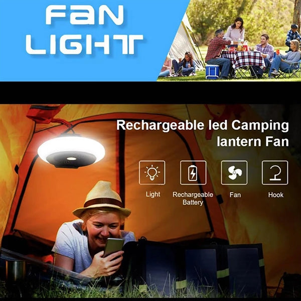 Camping Fan With Night Light