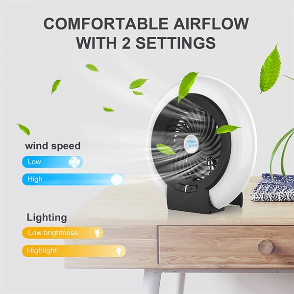 Camping Fan With Night Light