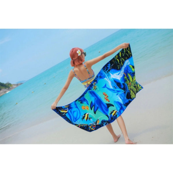 25"x 50" Eco-friendly Microfiber Sand Proof Beach Towel
