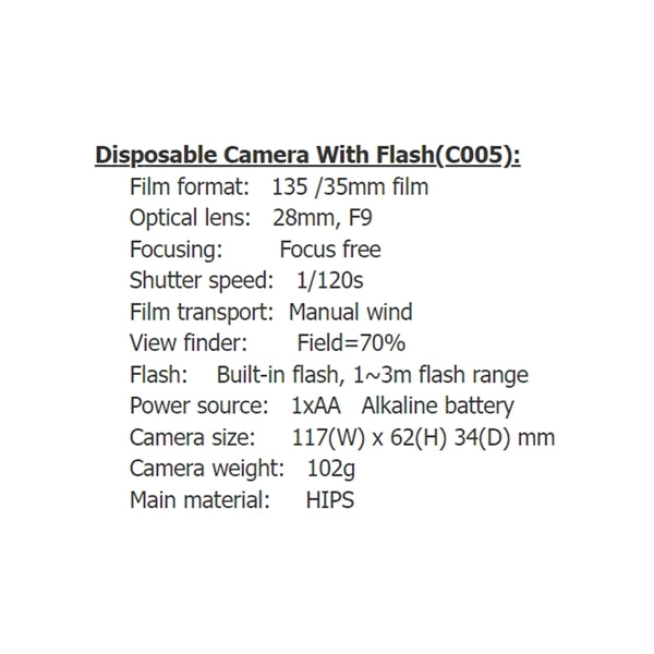 Disposable Camera