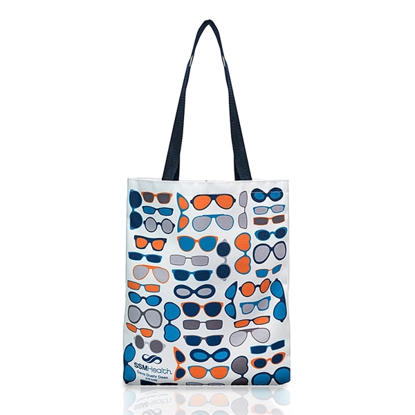 Sublimated Magazine Tote Bag IMPORT (13.5"w x 15.5"h)