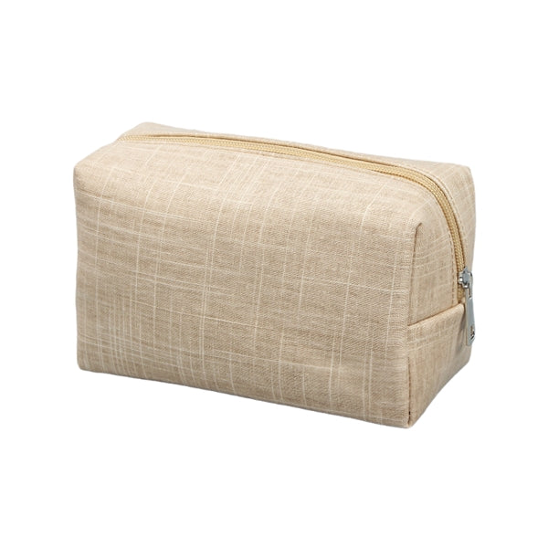 Canvas Travel Makeup Pouch & Cosmetic Toiletry Bag