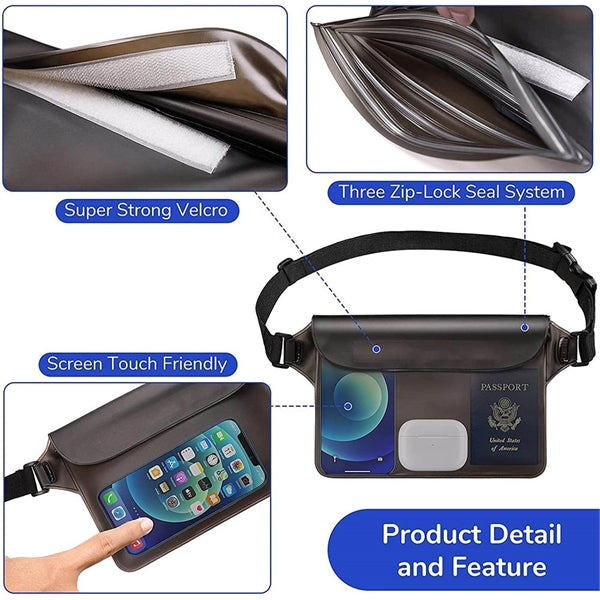 Waterproof Pouch with Waist Strap
