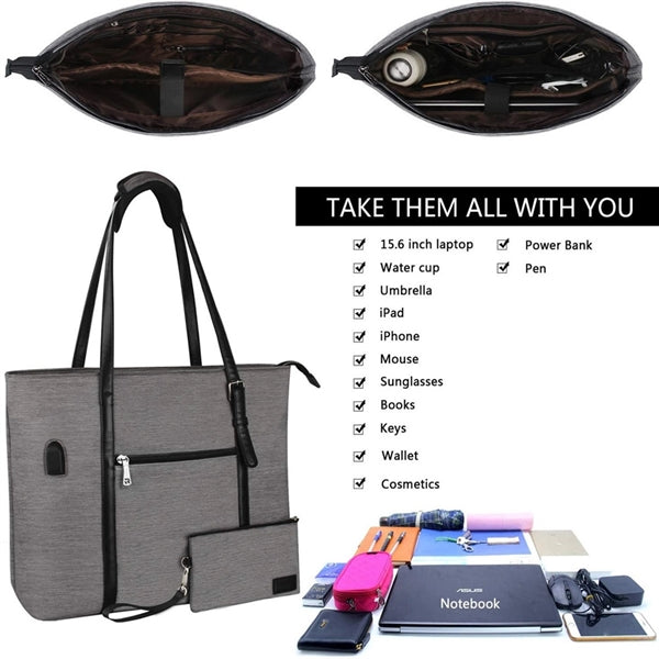 Usb Laptop Tote Bag 15.6inch