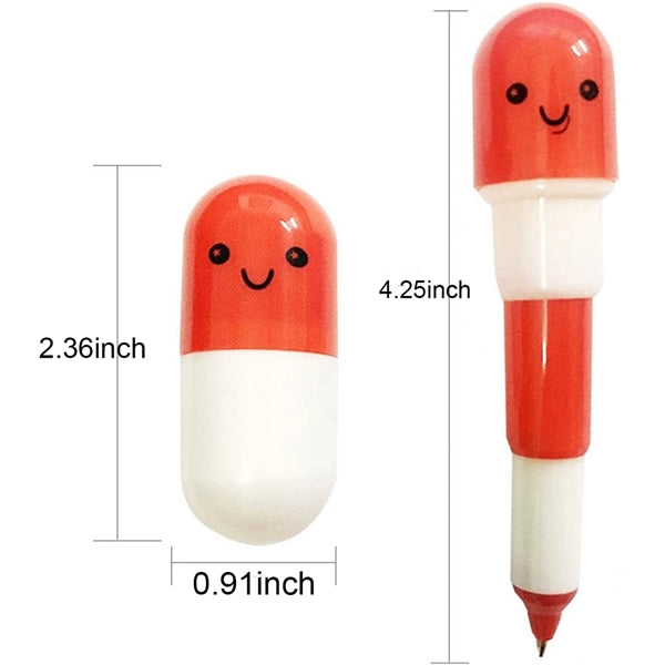 Pill Shaped Stress Reliever Ballpoint Pen