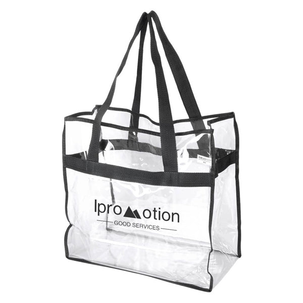 Transparent Vinyl Tote Bags for Security Approved