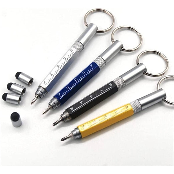 Function Tools Ballpoint Pen with keychain