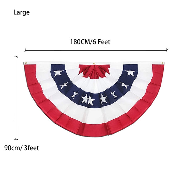 Patriotic American Bunting Flag Banner