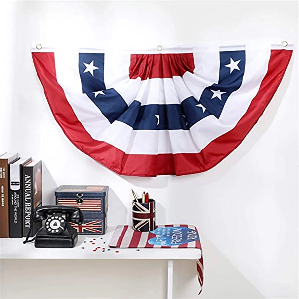 Patriotic American Bunting Flag Banner