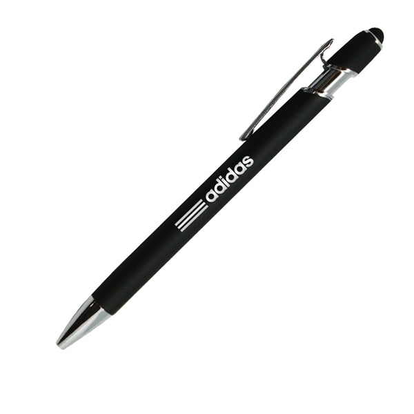 Donnie Soft Rubber Finish Aluminum Ballpoint Stylus Pen