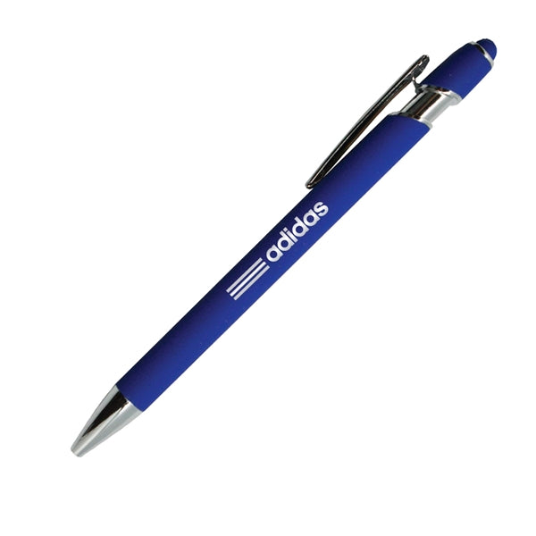 Donnie Soft Rubber Finish Aluminum Ballpoint Stylus Pen
