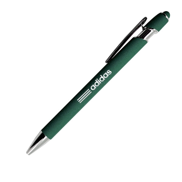 Donnie Soft Rubber Finish Aluminum Ballpoint Stylus Pen