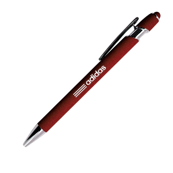 Donnie Soft Rubber Finish Aluminum Ballpoint Stylus Pen