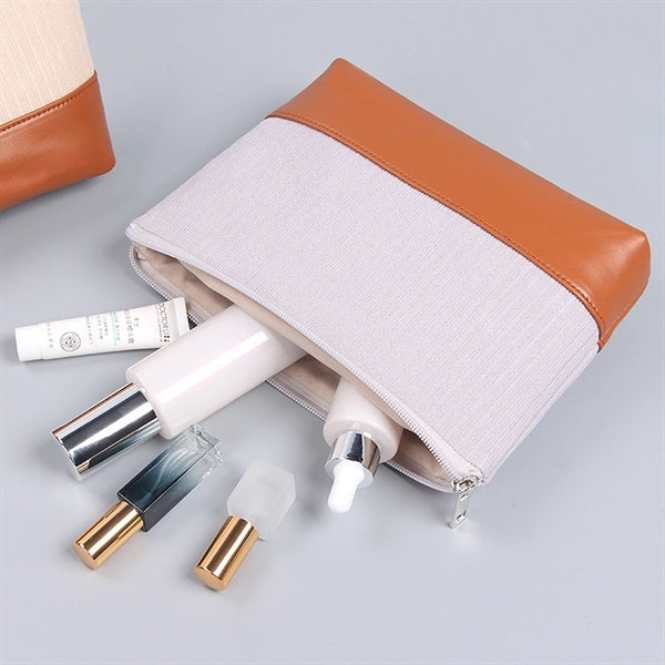 Travel Makeup Organizer Pouch & Cosmetic Toiletry Bag