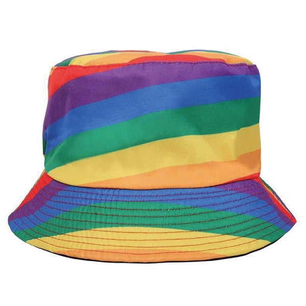 100% Premium Cotton Blend Twill Outdoor Rainbow Bucket Hat