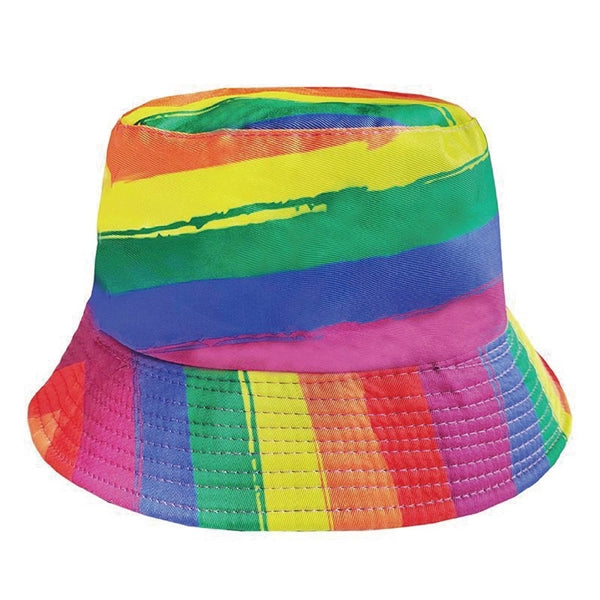 100% Premium Cotton Blend Twill Outdoor Rainbow Bucket Hat