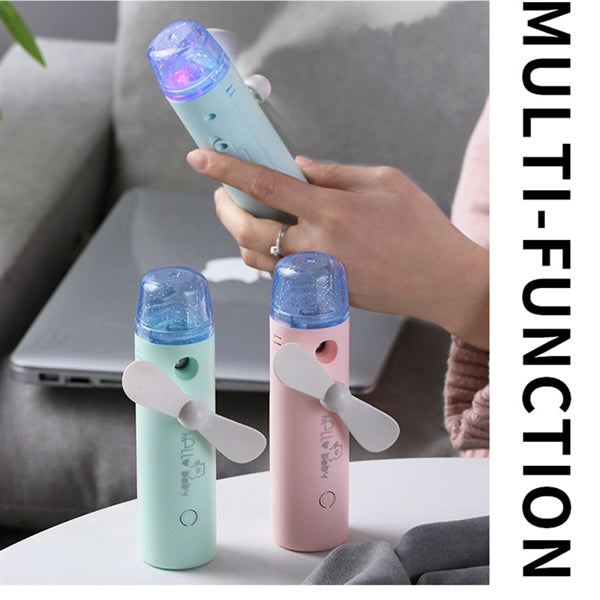 Portable 2 In 1 Mini Fan Humidifier
