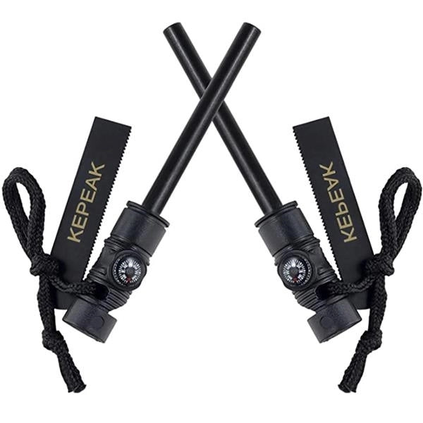 Emergency Fire Starters With Whistle Compass