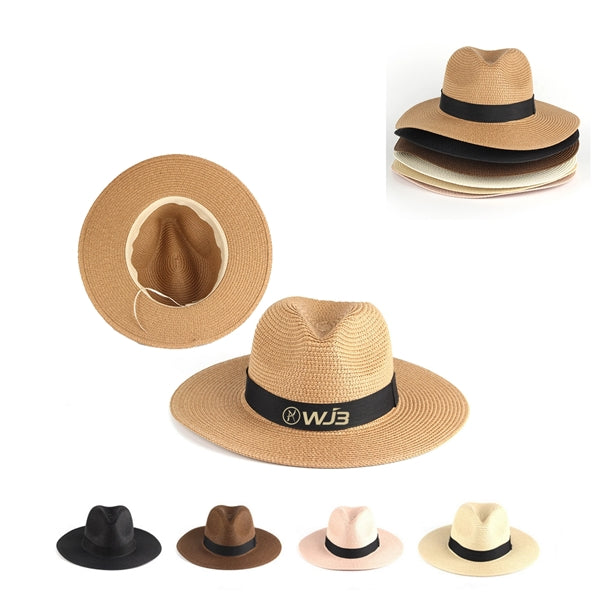 Panama Style Fedora Beach Sun Straw Lifeguard Hat