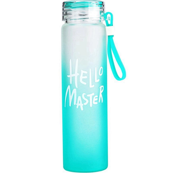 13 Oz Glass Water Bottle With Lid