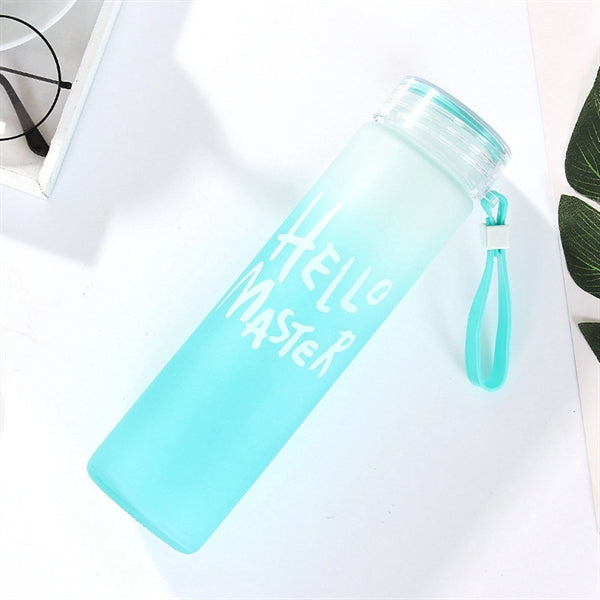 13 Oz Glass Water Bottle With Lid