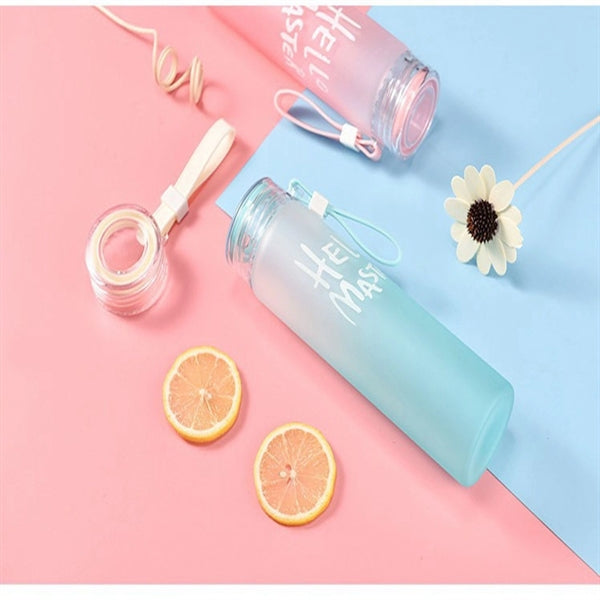 13 Oz Glass Water Bottle With Lid