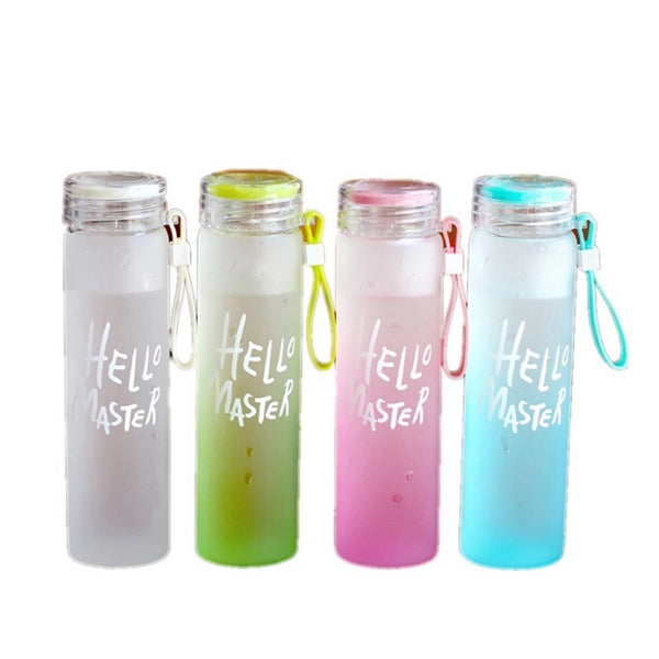 13 Oz Glass Water Bottle With Lid