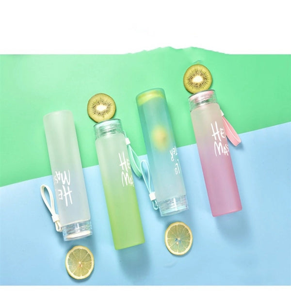 13 Oz Glass Water Bottle With Lid