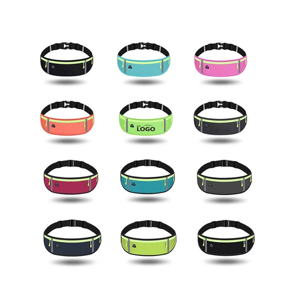 Outdoor Waterproof Reflective Waist Pack Sports Running Belt