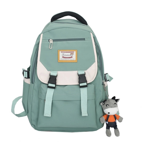 Packbag with a cute calf pendant
